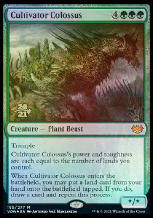 Cultivator Colossus [Innistrad: Crimson Vow Prerelease Promos] Magic: The Gathering