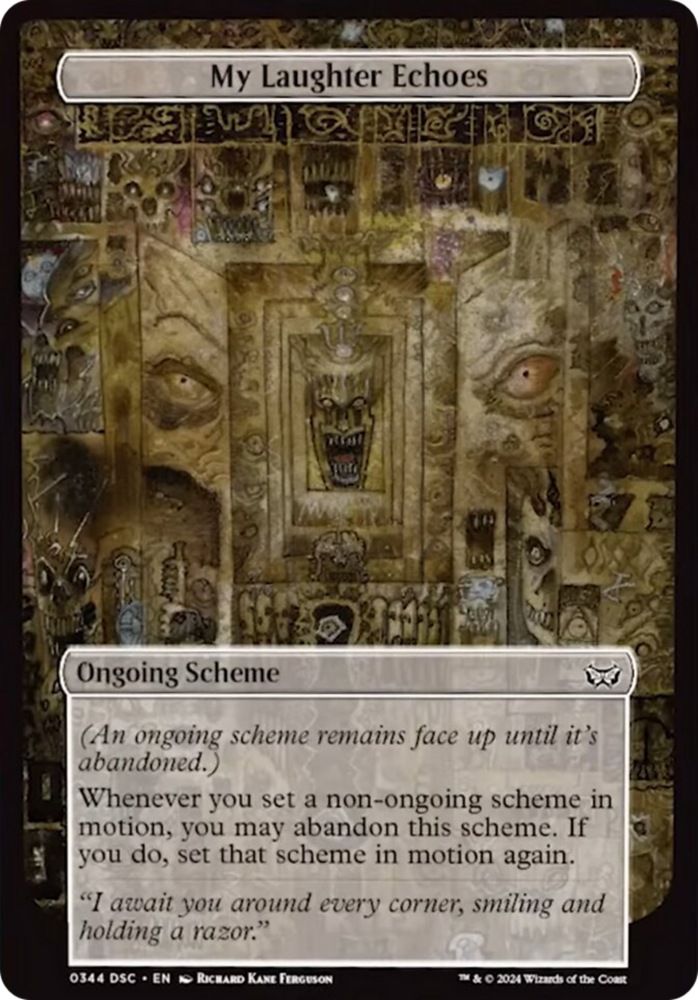 My Laughter Echoes (Full Art) [Duskmourn: Archenemy] Magic: The Gathering
