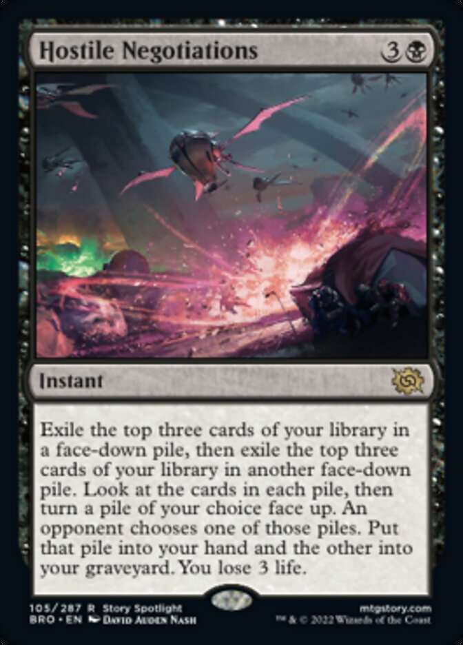 Hostile Negotiations [The Brothers' War] Magic: The Gathering