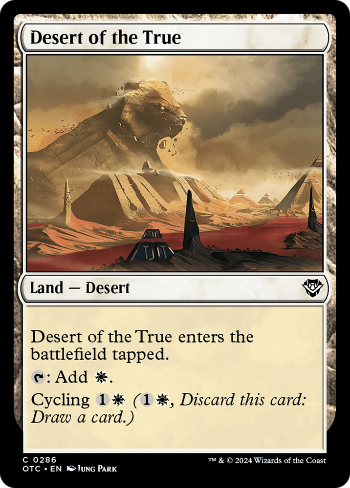 Desert of the True [Outlaws of Thunder Junction Commander] Magic: The Gathering