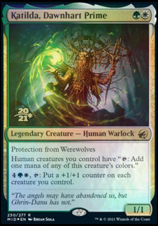 Katilda, Dawnhart Prime [Innistrad: Midnight Hunt Prerelease Promos] Magic: The Gathering