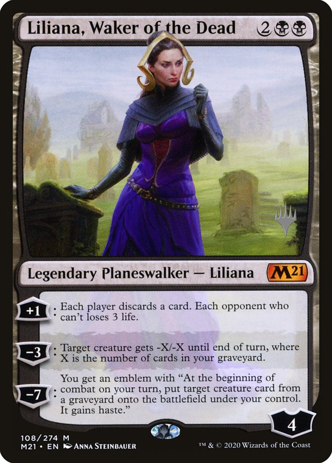 Liliana, Waker of the Dead (Promo Pack) [Core Set 2021 Promos] Magic: The Gathering