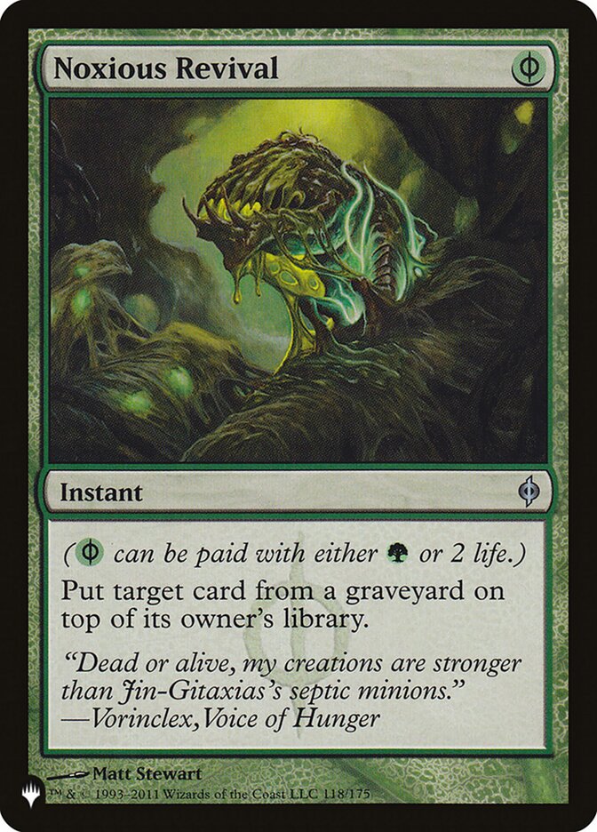 Noxious Revival [The List] Magic: The Gathering