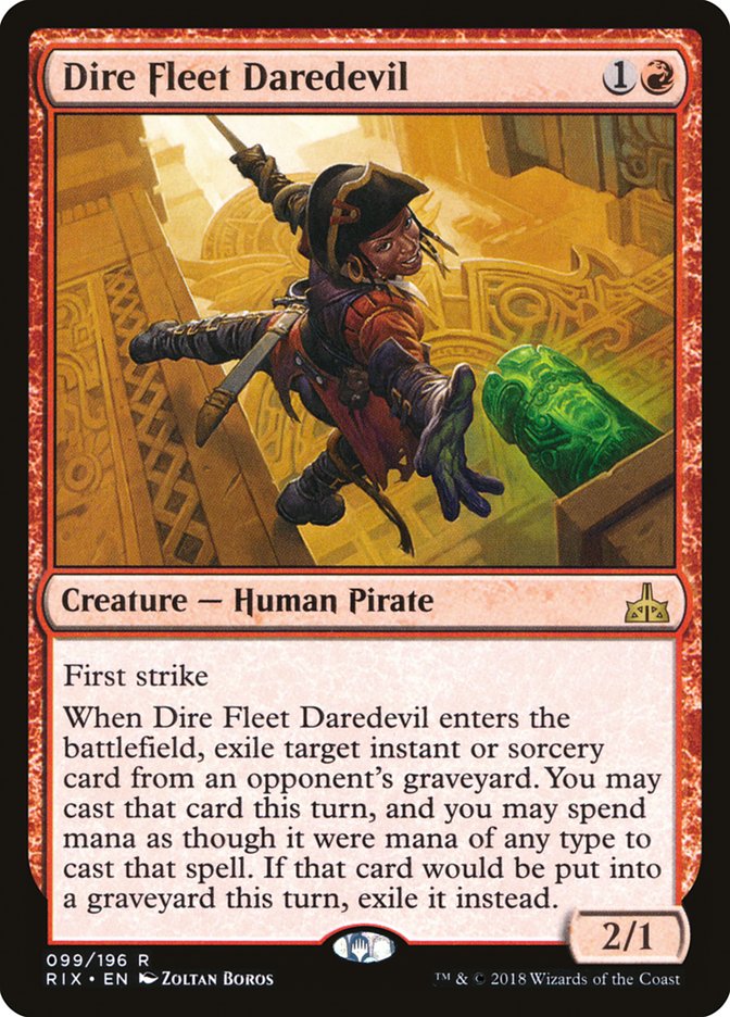 Dire Fleet Daredevil [Rivals of Ixalan] Magic: The Gathering
