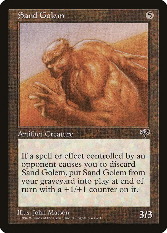 Sand Golem [Mirage] Magic: The Gathering