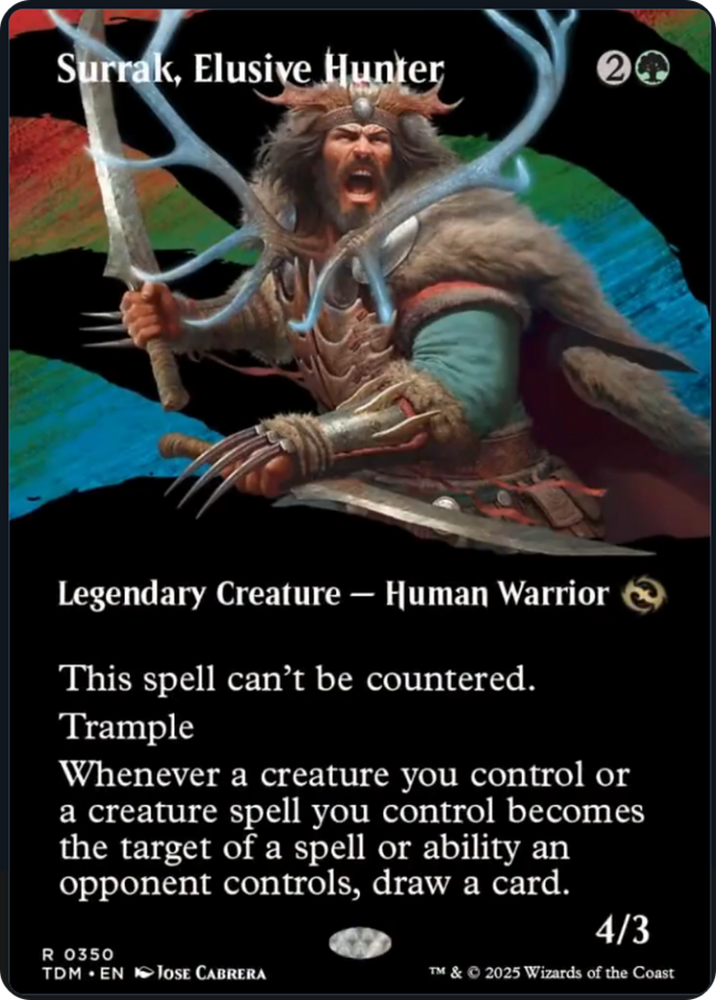 Surrak, Elusive Hunter (Borderless) [Tarkir: Dragonstorm] Magic: The Gathering