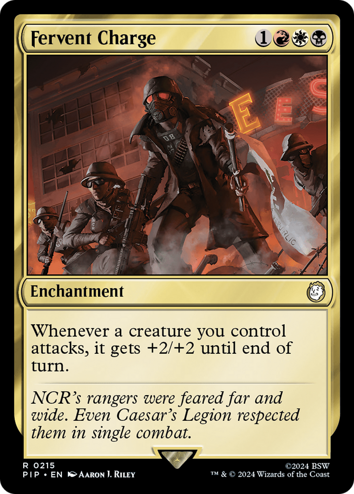 Fervent Charge [Fallout] Magic: The Gathering