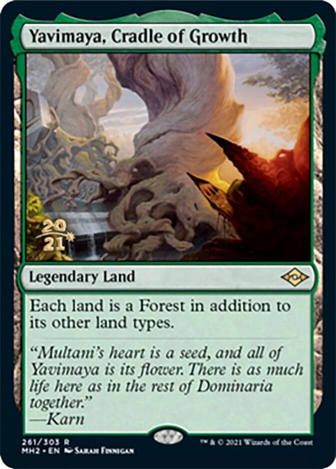 Yavimaya, Cradle of Growth [Modern Horizons 2 Prerelease Promos] Magic: The Gathering