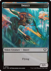 Insect // Beast (0005) Double-Sided Token [Edge of Eternities Commander Tokens] Magic: The Gathering