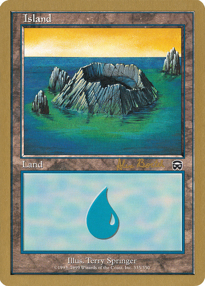 Island (ab335) (Alex Borteh) [World Championship Decks 2001] Magic: The Gathering