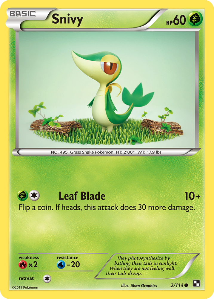 Snivy (2/114) [Black & White: Base Set] Pokémon