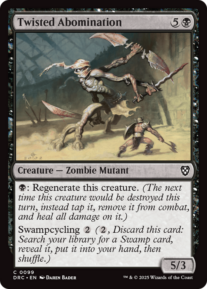 Twisted Abomination [Aetherdrift Commander] Magic: The Gathering