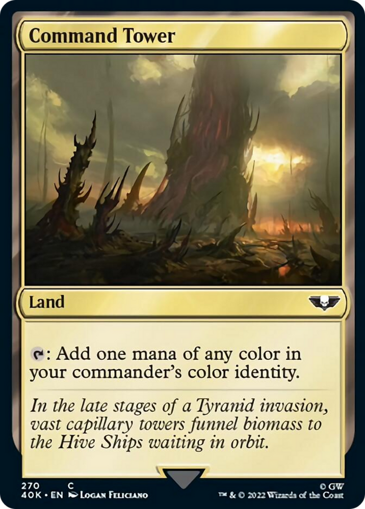 Command Tower (270) (Surge Foil) [Warhammer 40,000] Magic: The Gathering