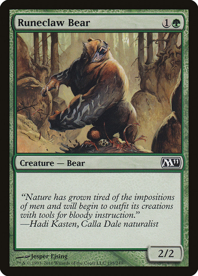 Runeclaw Bear [Magic 2011] Magic: The Gathering