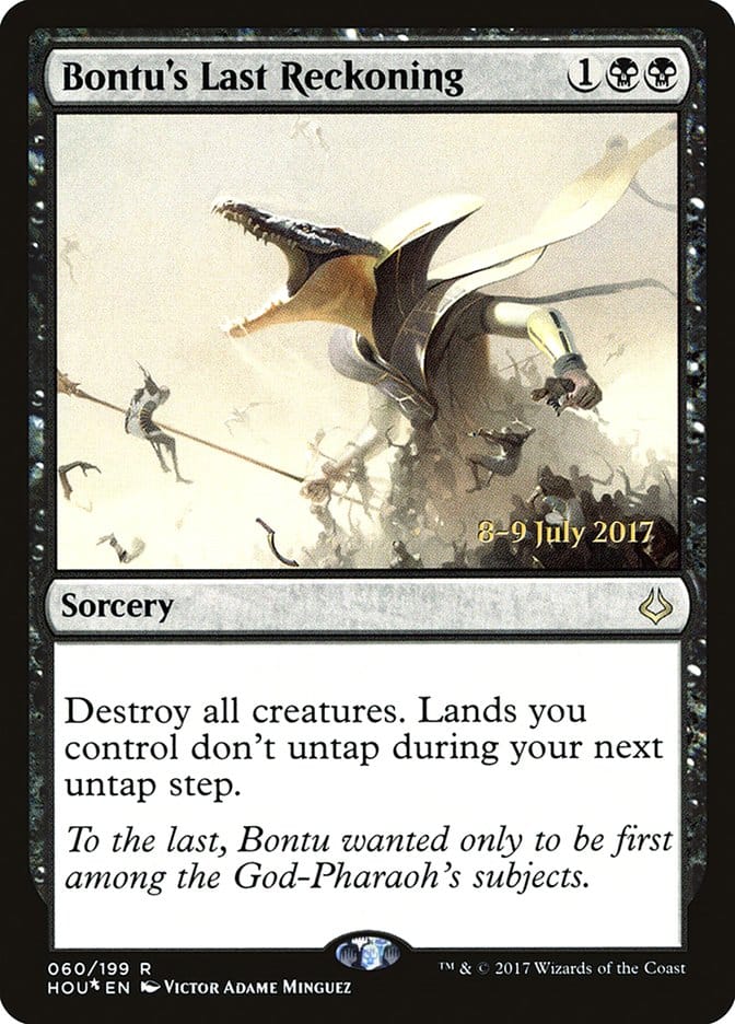 Bontu's Last Reckoning [Hour of Devastation Prerelease Promos] Magic: The Gathering