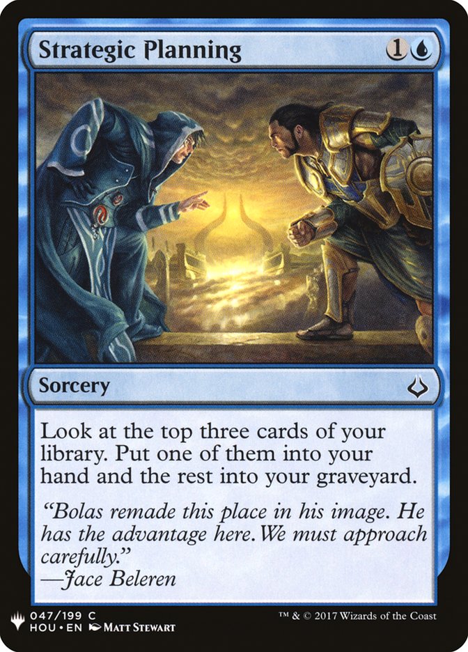 Strategic Planning [Mystery Booster] Magic: The Gathering