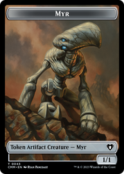 Eldrazi // Myr Double-Sided Token [Commander Masters Tokens] Magic: The Gathering