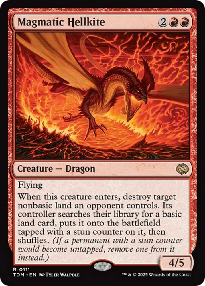 Magmatic Hellkite [Tarkir: Dragonstorm] Magic: The Gathering
