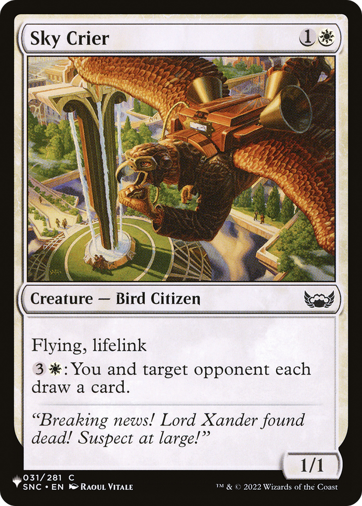 Sky Crier [The List] Magic: The Gathering