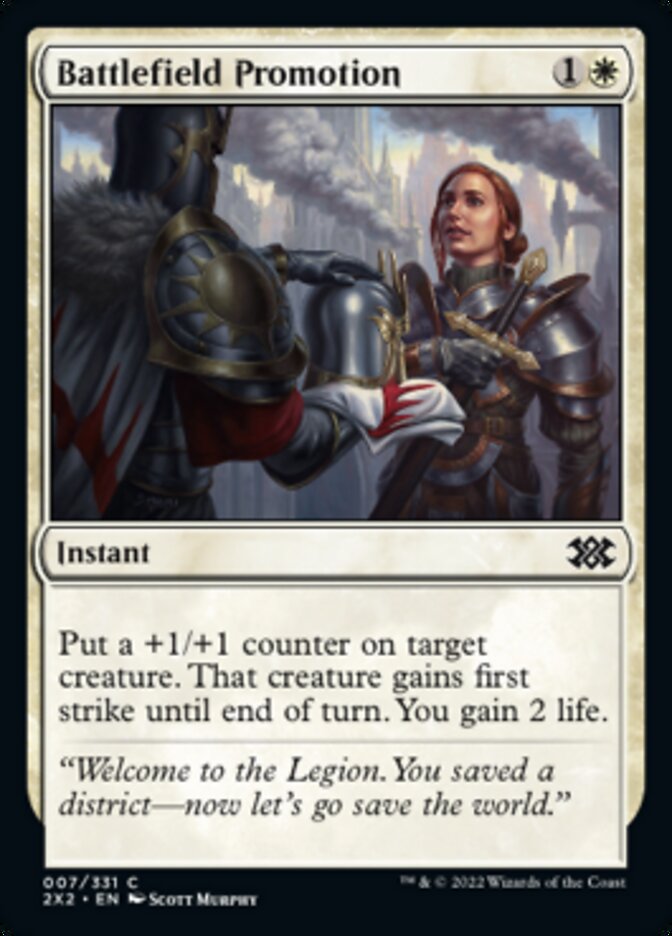 Battlefield Promotion [Double Masters 2022] Magic: The Gathering