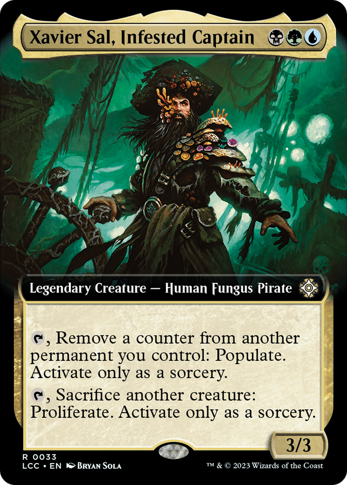 Xavier Sal, Infested Captain (Extended Art) [The Lost Caverns of Ixalan Commander] Magic: The Gathering