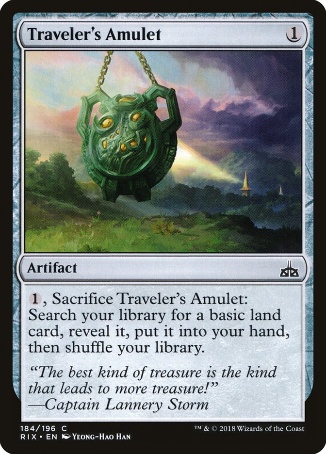 Traveler's Amulet [Rivals of Ixalan] Magic: The Gathering