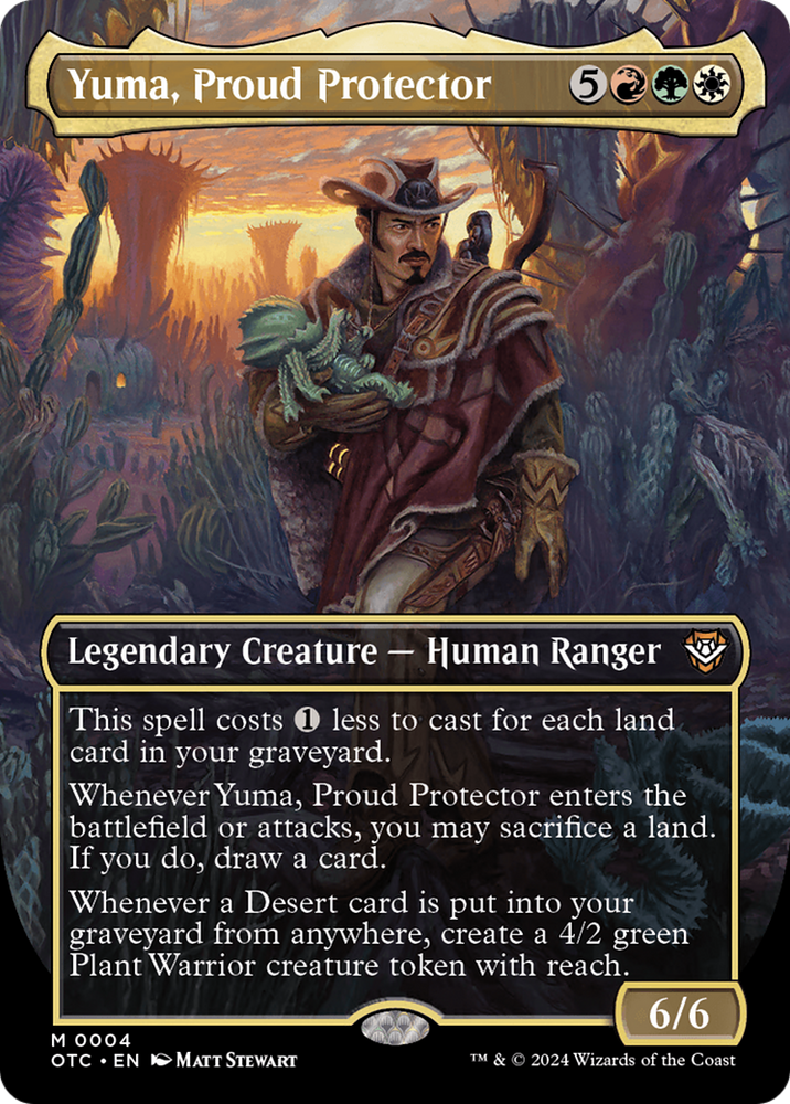 Yuma, Proud Protector (Borderless) [Outlaws of Thunder Junction Commander] Magic: The Gathering
