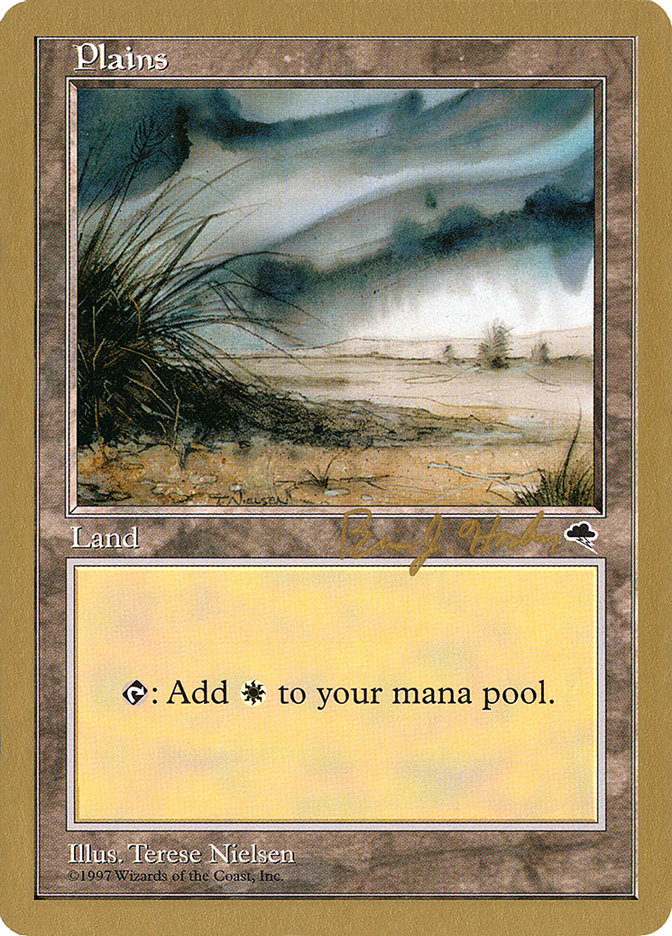 Plains (bh333) (Brian Hacker) [World Championship Decks 1998] Magic: The Gathering