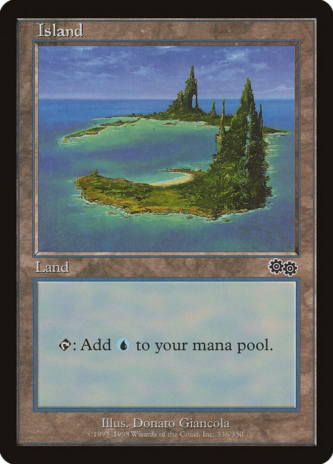 Island (336) [Urza's Saga] Magic: The Gathering