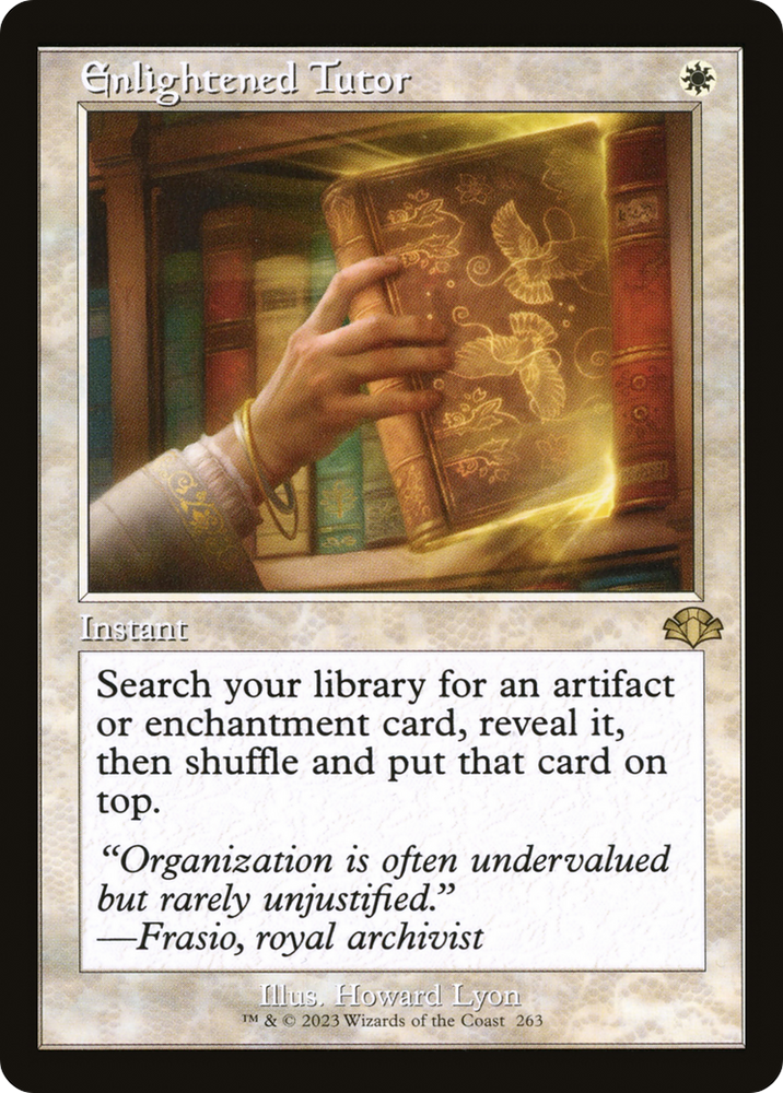 Enlightened Tutor (Retro) [Dominaria Remastered] Magic: The Gathering