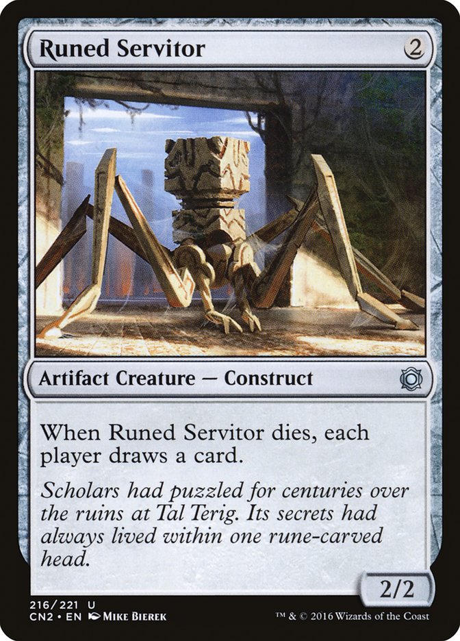 Runed Servitor [Conspiracy: Take the Crown] Magic: The Gathering