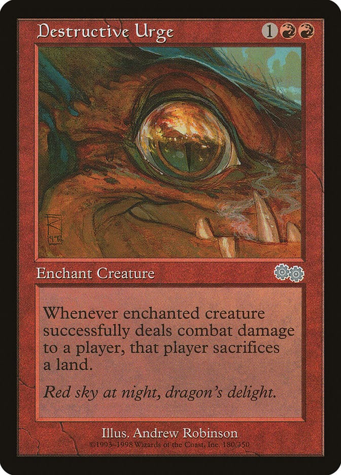 Destructive Urge [Urza's Saga] Magic: The Gathering