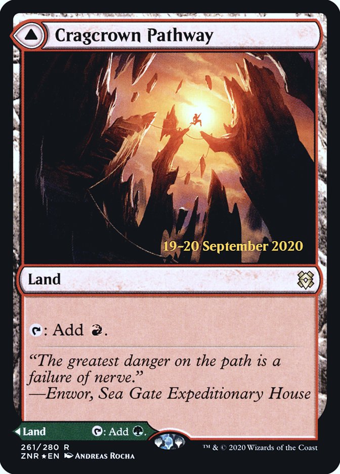 Cragcrown Pathway // Timbercrown Pathway [Zendikar Rising Prerelease Promos] Magic: The Gathering