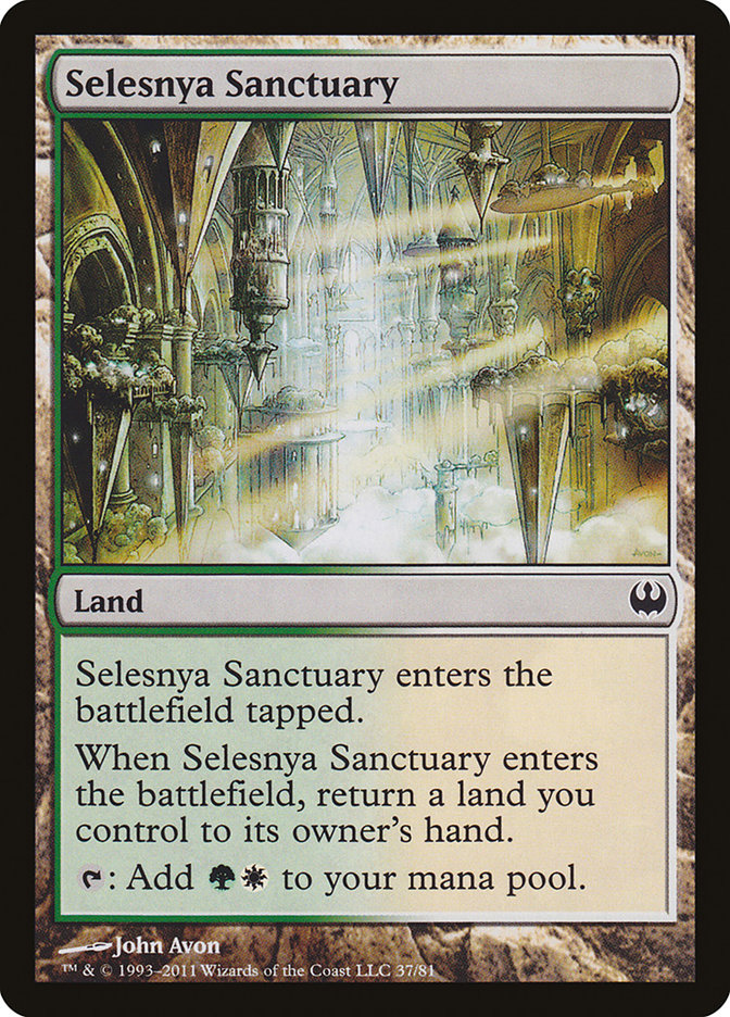 Selesnya Sanctuary [Duel Decks: Knights vs. Dragons] Magic: The Gathering