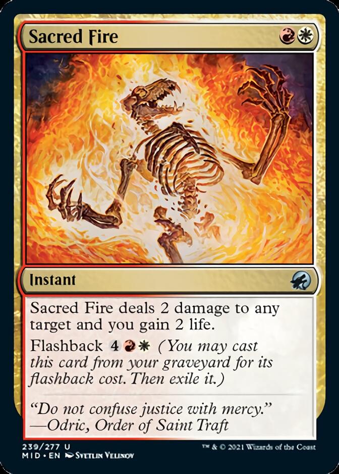 Sacred Fire [Innistrad: Midnight Hunt] Magic: The Gathering