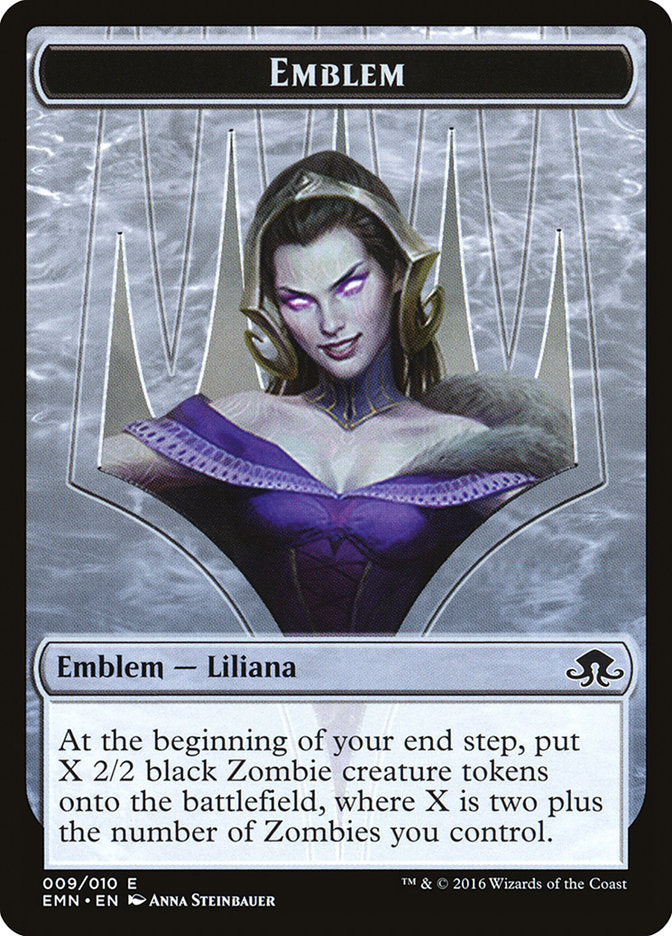 Liliana, the Last Hope Emblem [Eldritch Moon Tokens] Magic: The Gathering