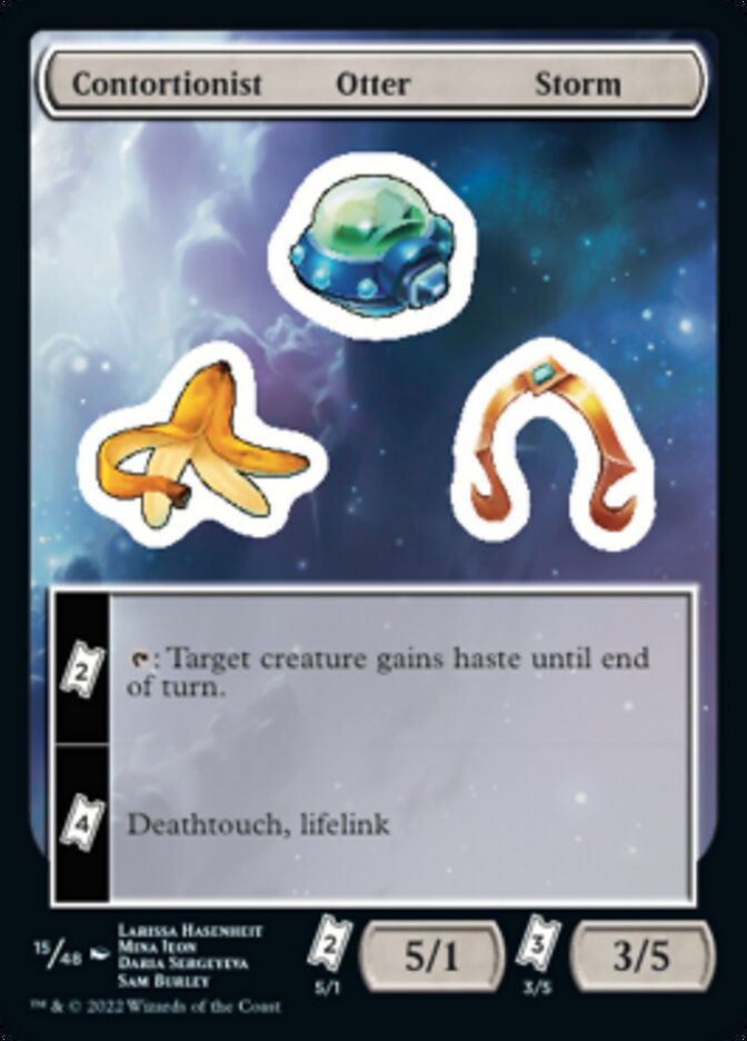 Contortionist Otter Storm [Unfinity Stickers] Magic: The Gathering