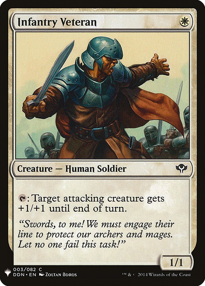 Infantry Veteran [Mystery Booster] Magic: The Gathering