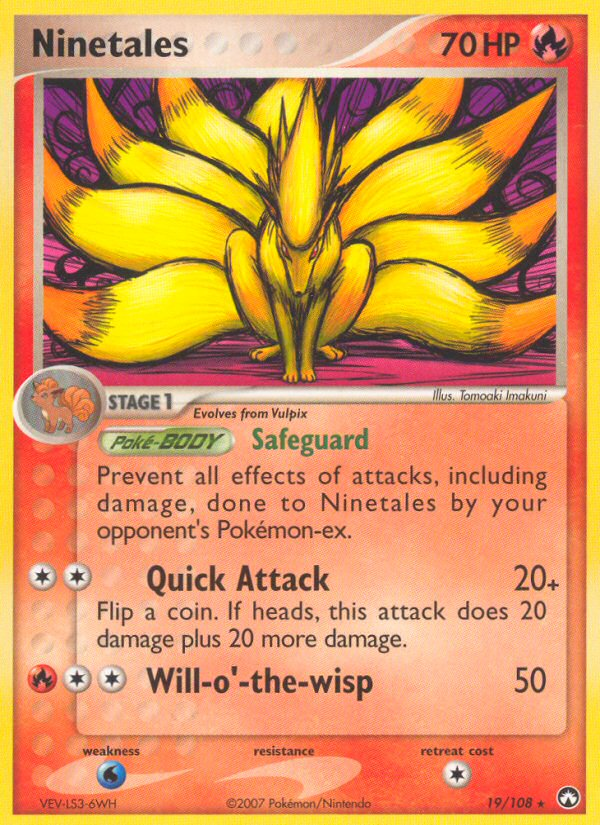 Ninetales (19/108) [EX: Power Keepers] Pokémon