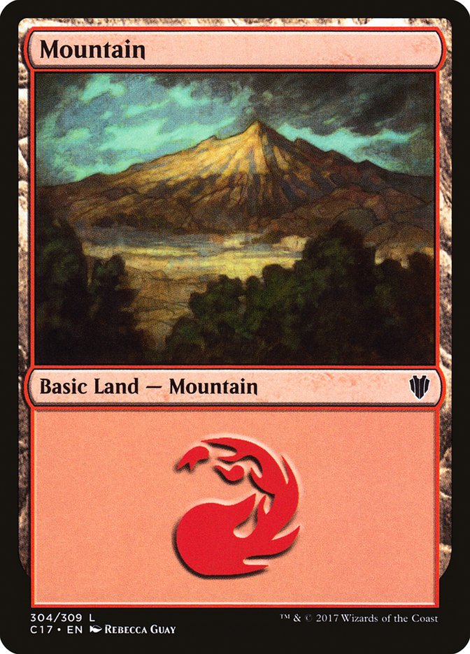 Mountain (304) [Commander 2017] Magic: The Gathering