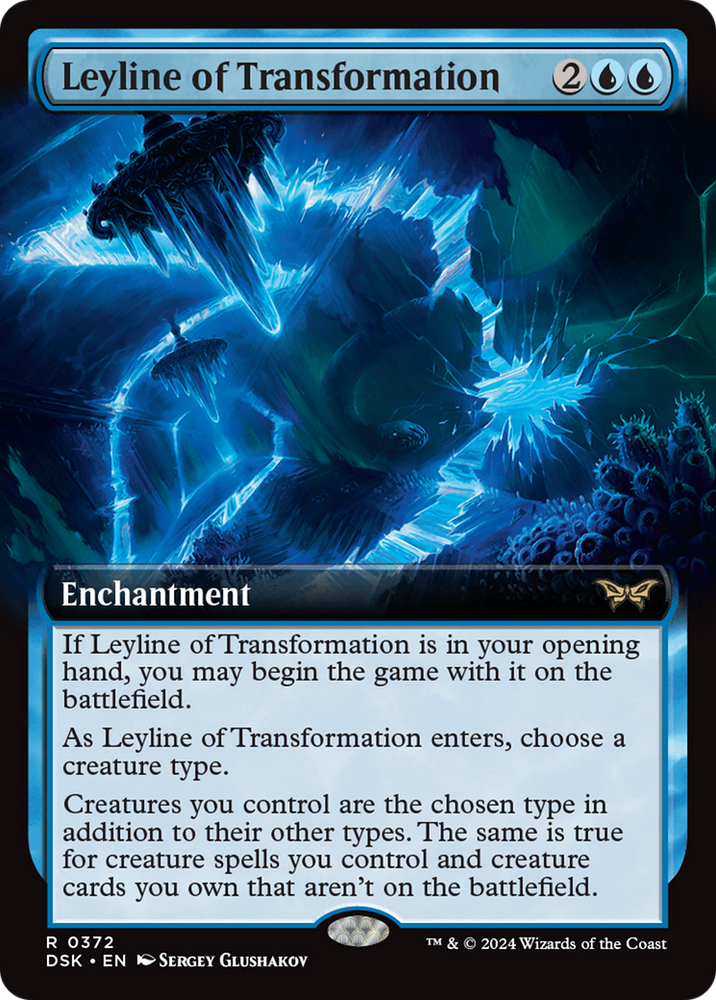 Leyline of Transformation (Extended Art) [Duskmourn: House of Horror] Magic: The Gathering