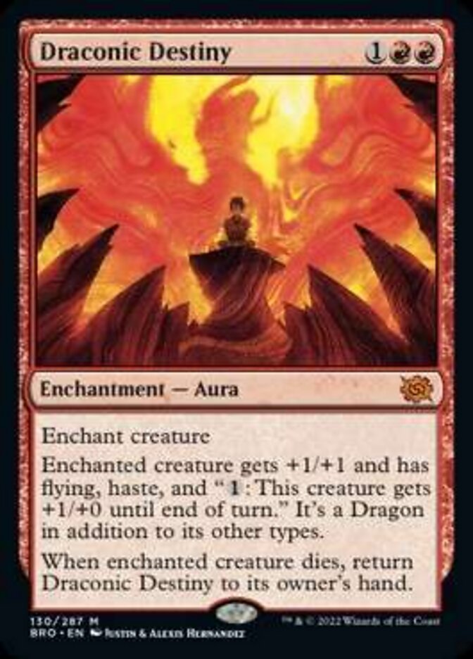 Draconic Destiny [The Brothers' War] Magic: The Gathering