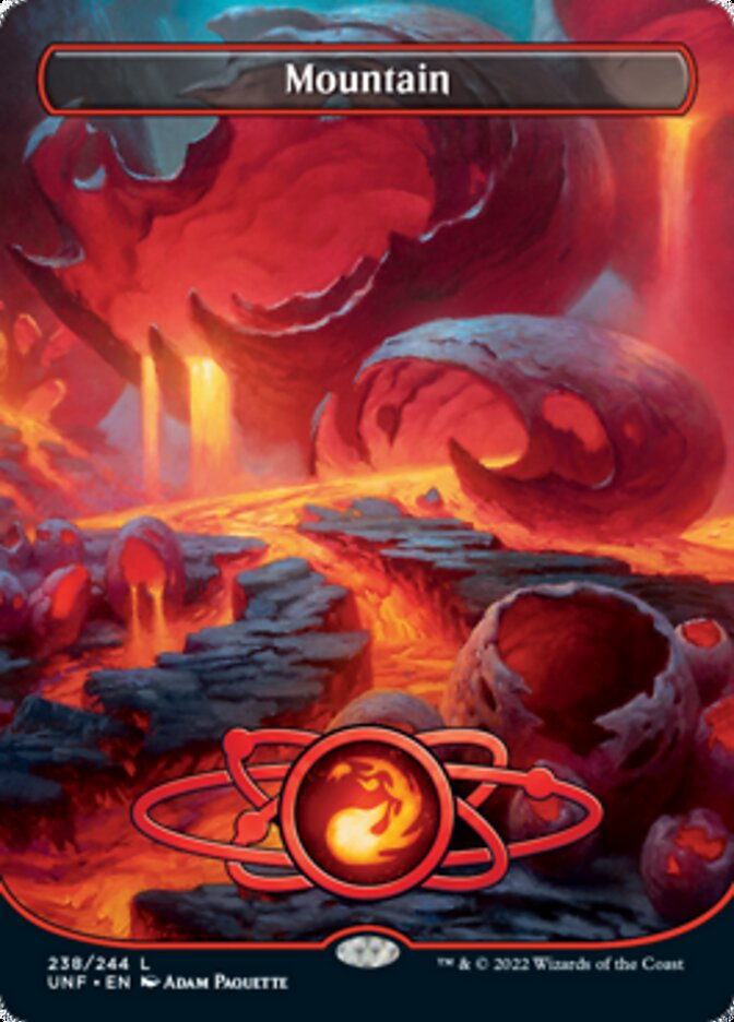 Mountain (238) (Planetary Space-ic Land) [Unfinity] Magic: The Gathering