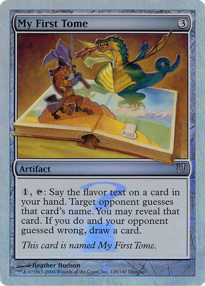 My First Tome (Alternate Foil) [Unhinged] Magic: The Gathering