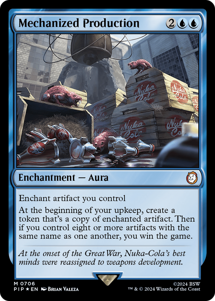 Mechanized Production (Surge Foil) [Fallout] Magic: The Gathering