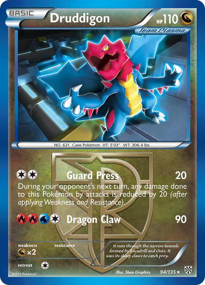 Druddigon (94/135) (Theme Deck Exclusive) [Black & White: Plasma Storm] Pokémon