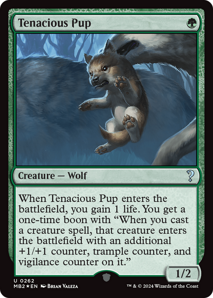 Tenacious Pup [Mystery Booster 2] Magic: The Gathering