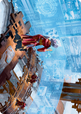 Universal Surveillance Art Card [Kamigawa: Neon Dynasty Art Series] Magic: The Gathering