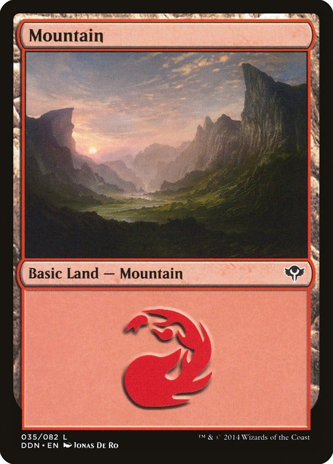 Mountain (35) [Duel Decks: Speed vs. Cunning] Magic: The Gathering
