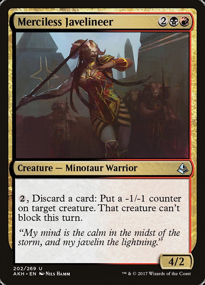 Merciless Javelineer [Amonkhet] Magic: The Gathering